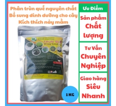 Phân trùn quế nguyên chất 1kg / Bổ sung dinh dưỡng cho cây / Kích thích nảy mầm, mập cọng, dày lá, xanh lá